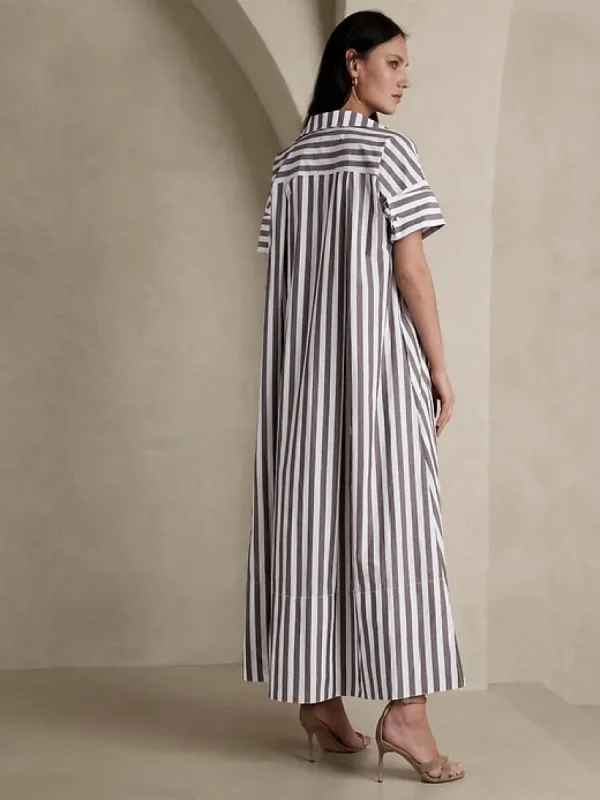 banana republic rhyah poplin maxi dress Rhyah Poplin Maxi Dress