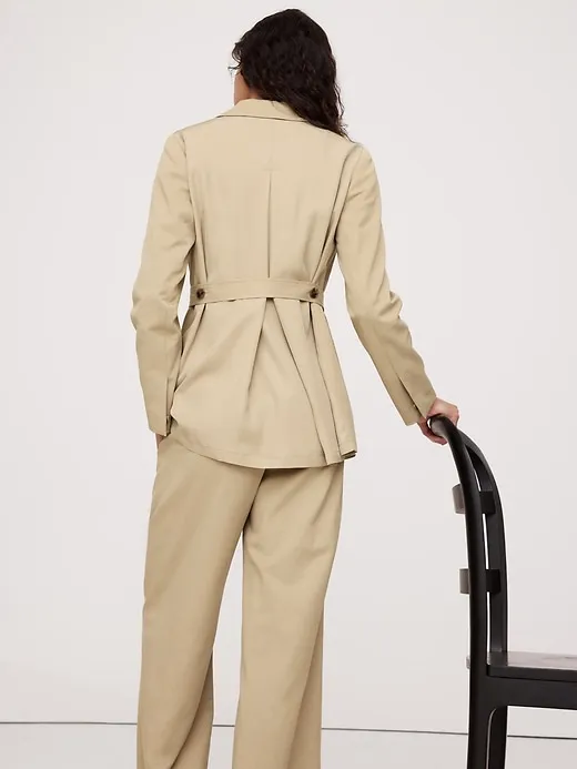 Relaxed Drapey Belted Blazer sold by Banana Republic product image thumbnail 2