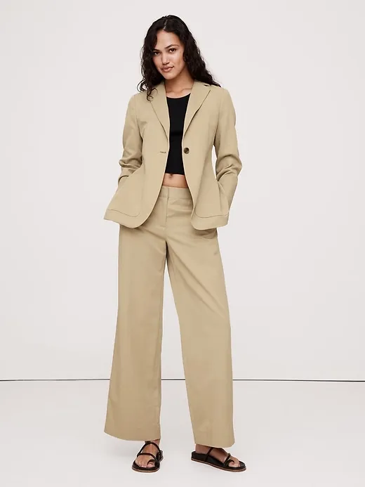 Relaxed Drapey Belted Blazer sold by Banana Republic product image thumbnail 5