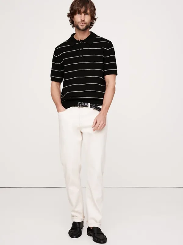 Cotton-Blend Sweater Polo sold by Banana Republic