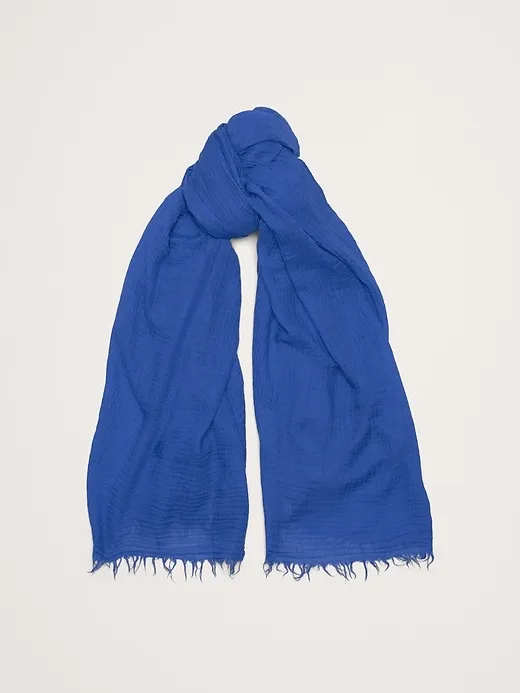 Gauze Scarf with Merino Wool sold by Banana Republic