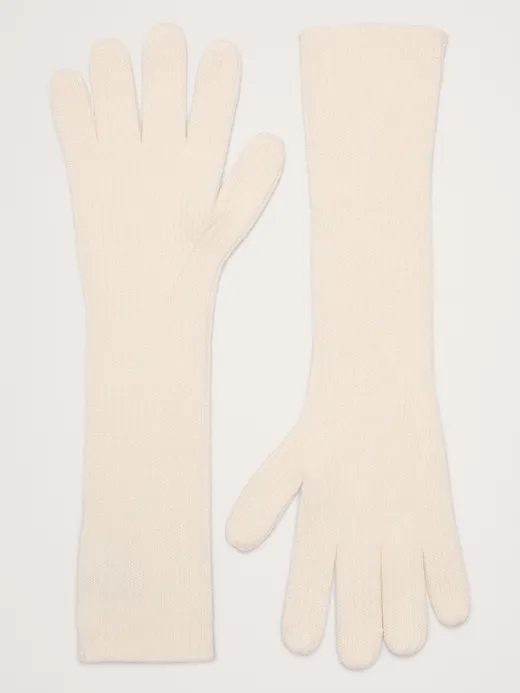 Signature Cashmere Long Gloves sold by Banana Republic