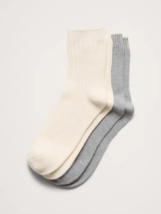 Cozy Sock with a Touch of Cashmere 2-Pack sold by Banana Republic