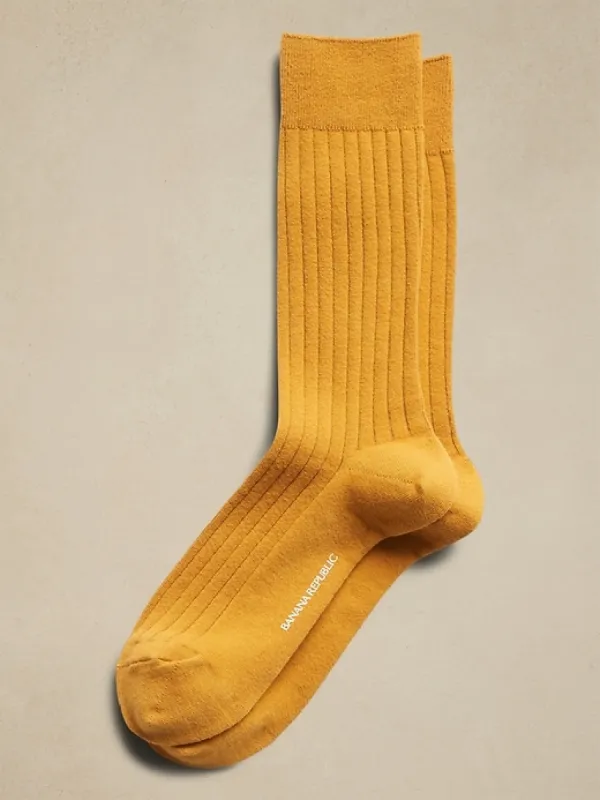 Solid Ribbed Sock made by Banana Republic