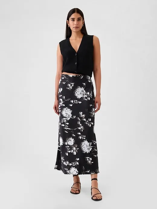 Satin Maxi Skirt sold by GAP