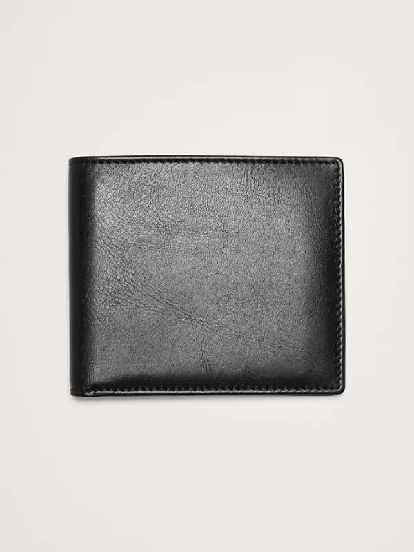 Leather Bi-Fold Wallet sold by Banana Republic