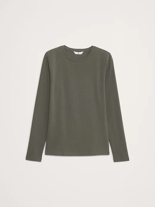 Refined Crew-Neck T-Shirt sold by Banana Republic product image thumbnail 4