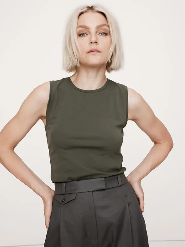 Refined Cotton Tank sold by Banana Republic