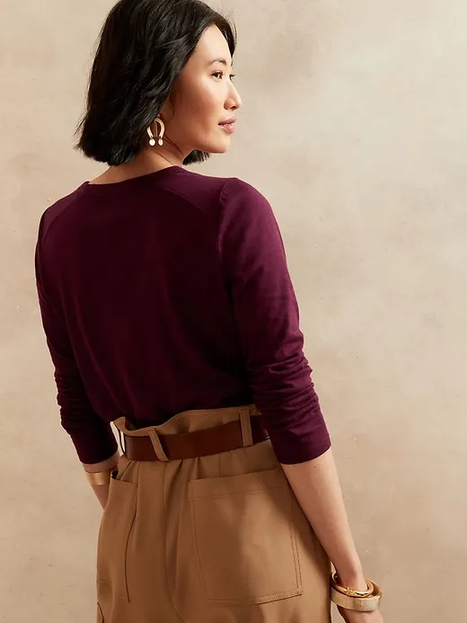 Slub Long-Sleeve T-Shirt sold by Banana Republic product image thumbnail 2