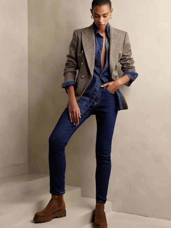 High-Rise Skinny Super-Stretch Jean made by Banana Republic