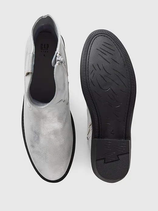 Metallic Vegan Leather Western Boots sold by GAP product image thumbnail 3