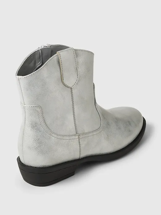 Metallic Vegan Leather Western Boots sold by GAP product image thumbnail 4