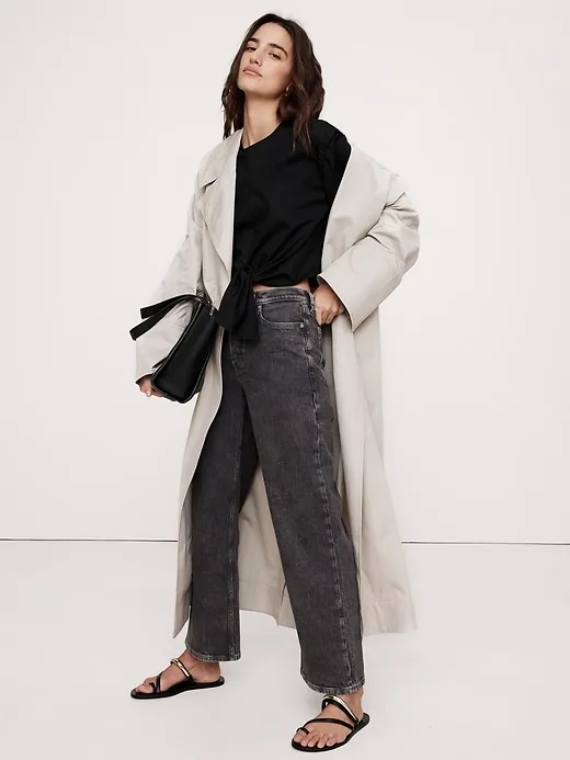 Poplin Tie-Front Top sold by Banana Republic product image thumbnail 3