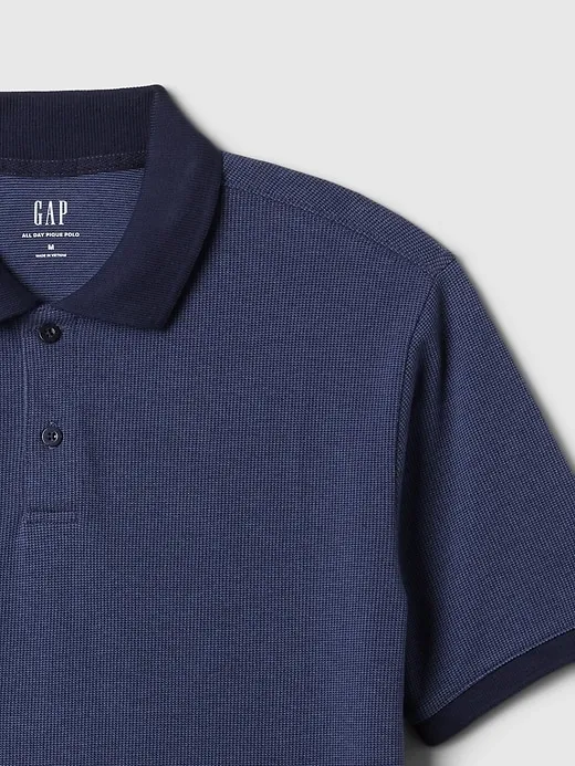 Pique Polo Shirt sold by GAP product image thumbnail 4