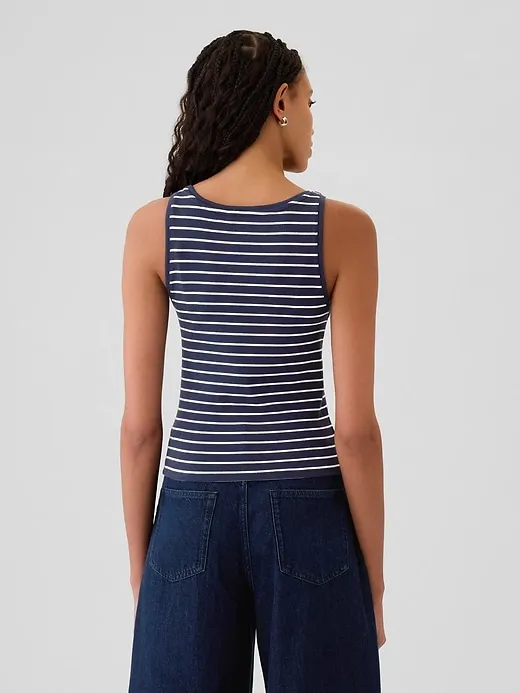 Modern Cropped Tank Top sold by GAP product image thumbnail 5