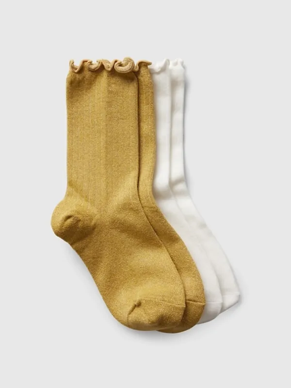 Ruffle Crew Socks (2-Pack) sold by GAP