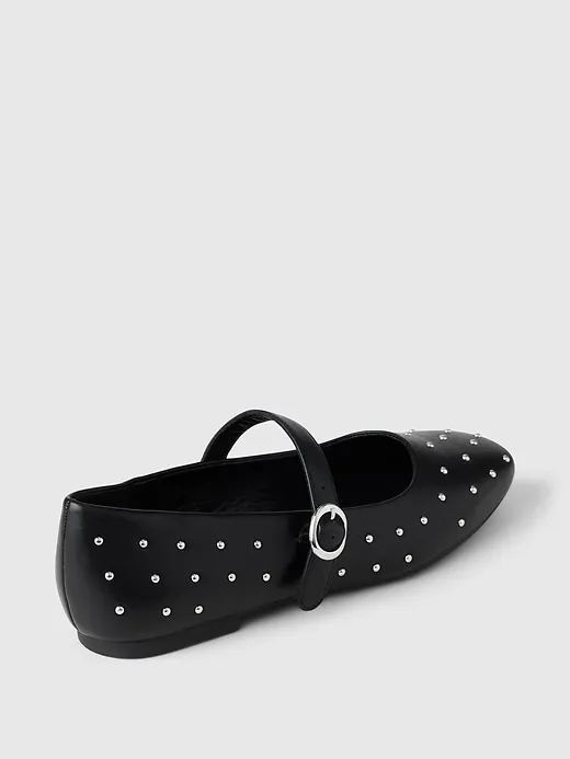 Studded Vegan Leather Ballet Flats sold by GAP product image thumbnail 4