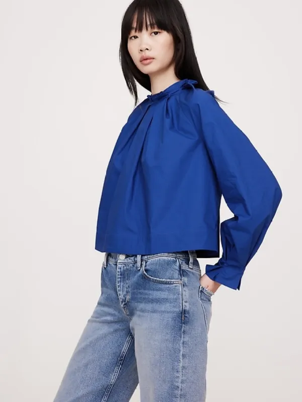 Poplin Tie-Back Top sold by Banana Republic