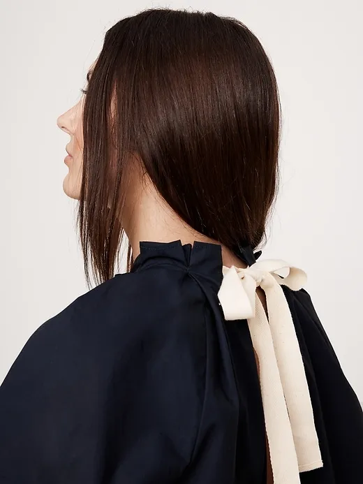 Poplin Tie-Back Top sold by Banana Republic product image thumbnail 3