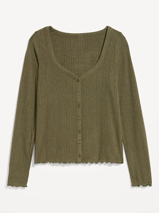 Button-Down Pointelle Top sold by GAP product image thumbnail 4