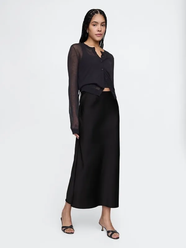 Satin Maxi Skirt sold by GAP
