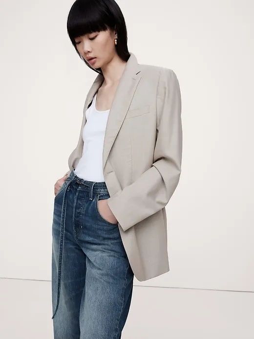 High-Rise Rigid Bow Jean sold by Banana Republic product image thumbnail 3