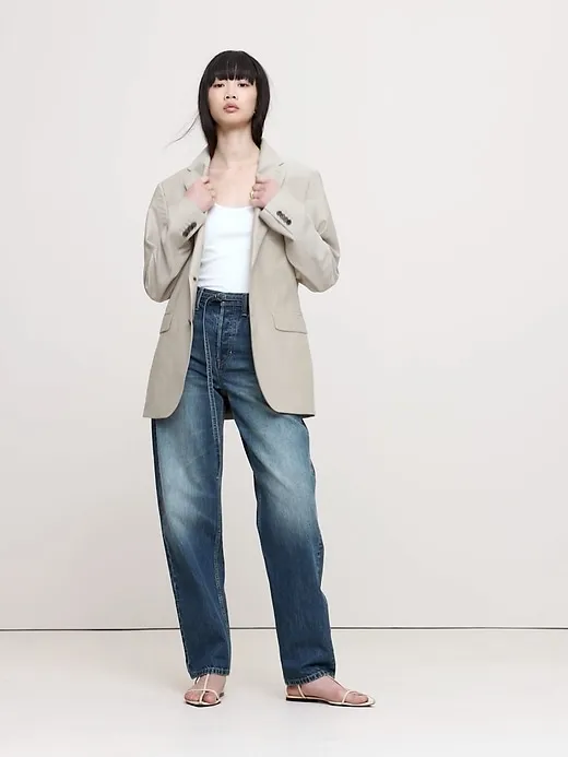 High-Rise Rigid Bow Jean sold by Banana Republic product image thumbnail 5