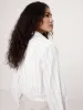 Poplin Cinched-Hem Cropped Shirt sold by Banana Republic