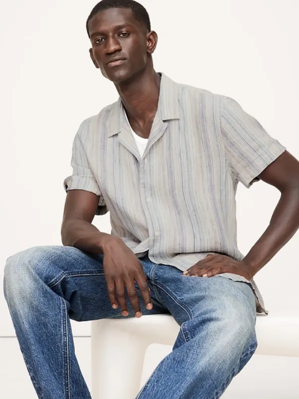 Castelleto Linen Resort Shirt sold by Banana Republic