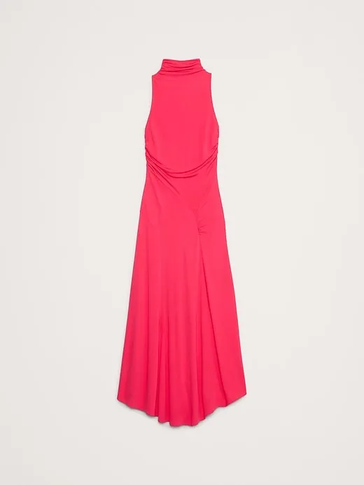 Jersey Knit Mock-Neck Maxi Dress sold by Banana Republic product image thumbnail 4