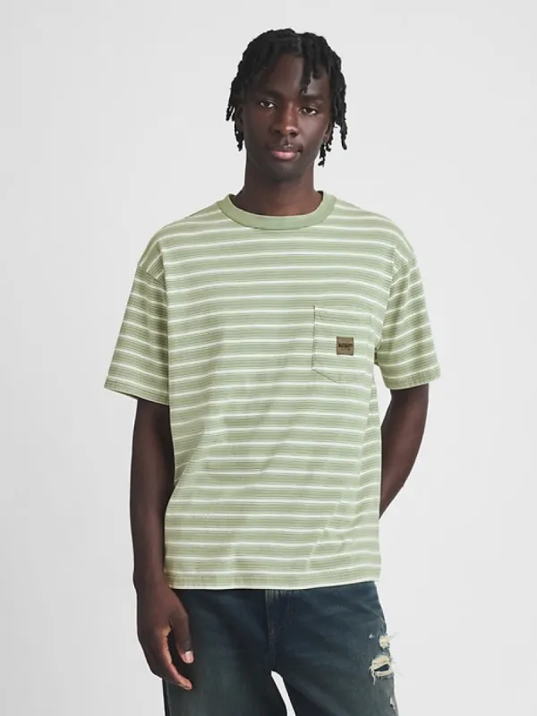 gap & madhappy stripe tee sold by GAP