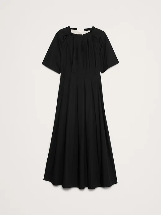 Poplin Tie-Back Maxi Dress sold by Banana Republic product image thumbnail 4