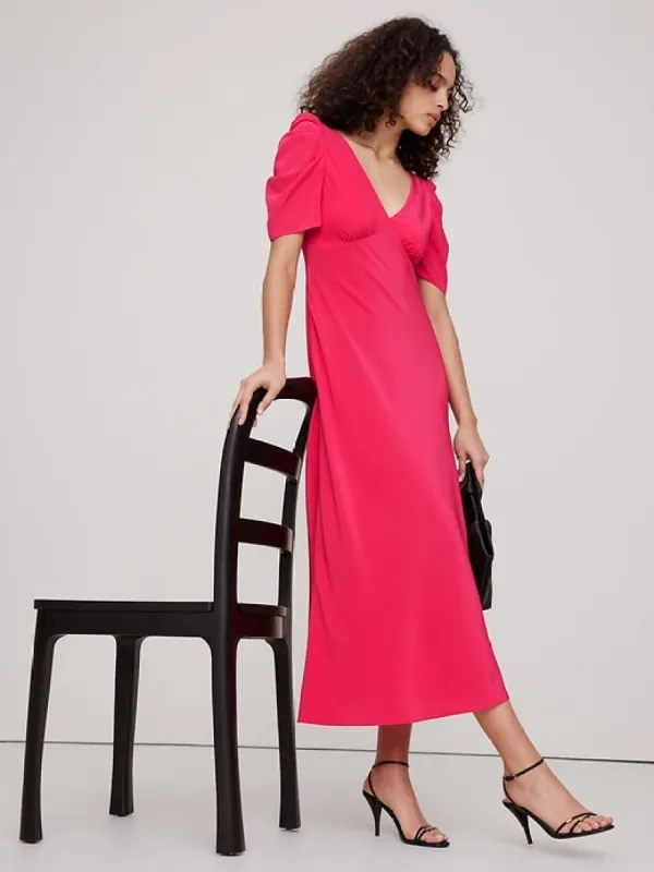 Silk Crepe Maxi Dress sold by Banana Republic
