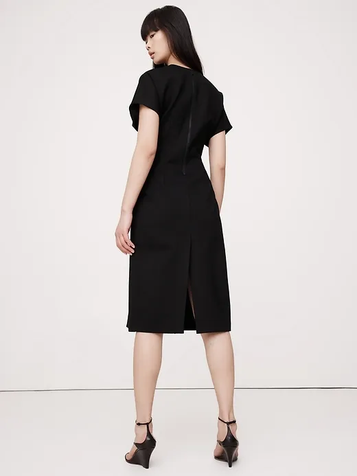 Everywhere Ponte Seamed Midi Dress sold by Banana Republic product image thumbnail 2