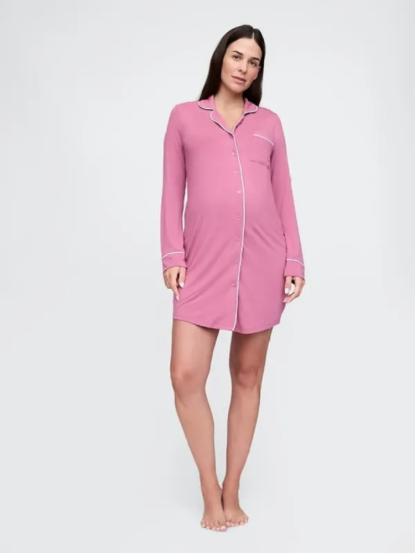 Maternity Modal PJ Shirtdress made by GAP