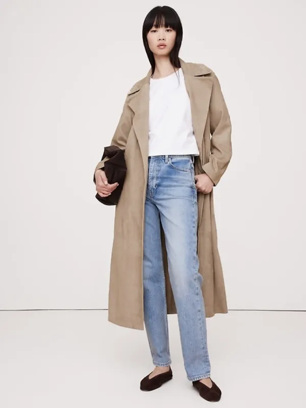 Suede Trench Coat sold by Banana Republic