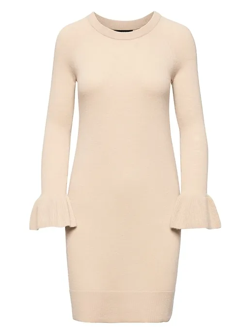 Ruffle-Cuff Sweater Dress sold by Banana Republic product image thumbnail 3