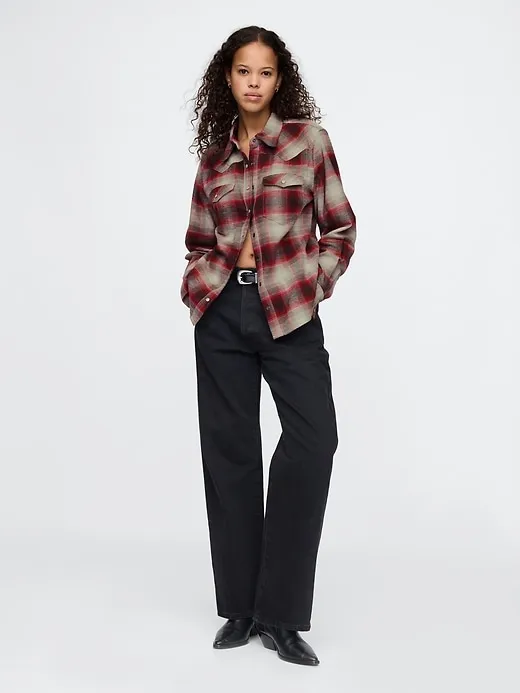 Flannel Western Shirt sold by GAP product image thumbnail 3