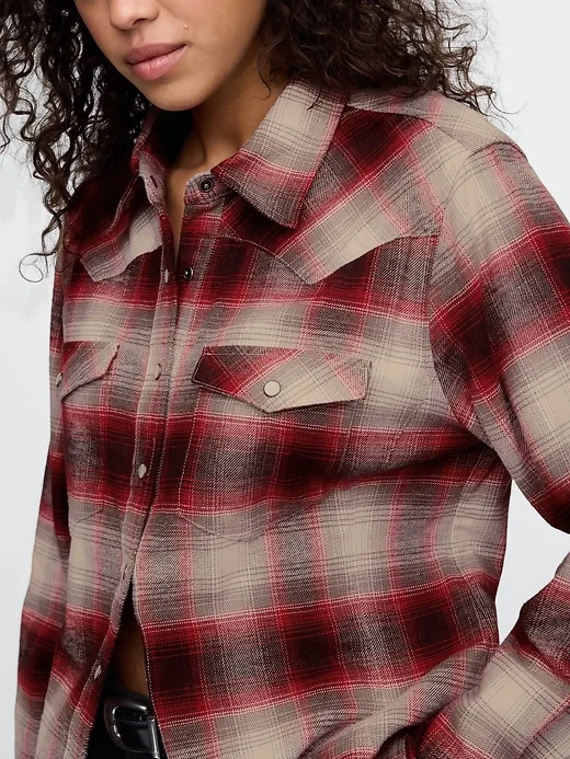 Flannel Western Shirt sold by GAP product image thumbnail 4