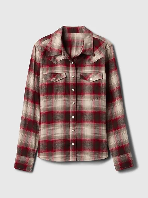 Flannel Western Shirt sold by GAP product image thumbnail 5