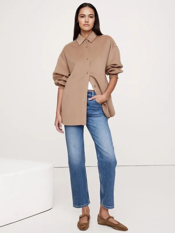 High-Rise Straight Ankle Jean sold by Banana Republic
