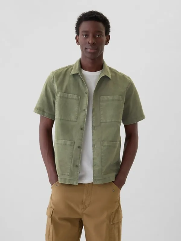 Twill Utility Shirt sold by GAP