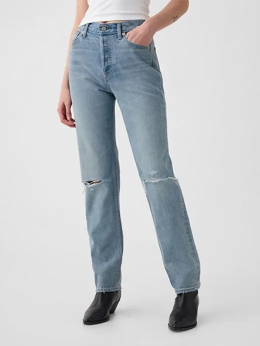 High Rise '90s Straight Jeans sold by GAP product image thumbnail 2