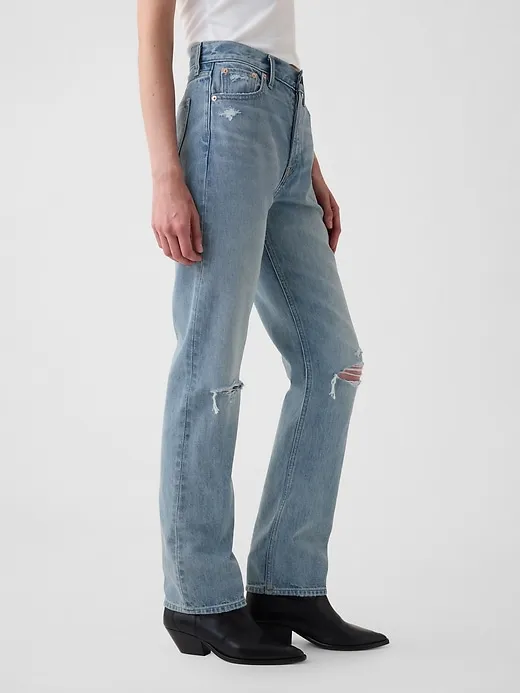 High Rise '90s Straight Jeans sold by GAP product image thumbnail 3