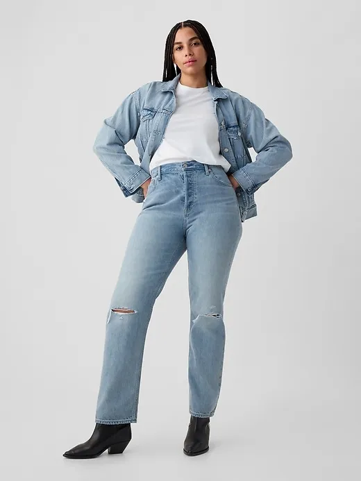 High Rise '90s Straight Jeans sold by GAP product image thumbnail 5