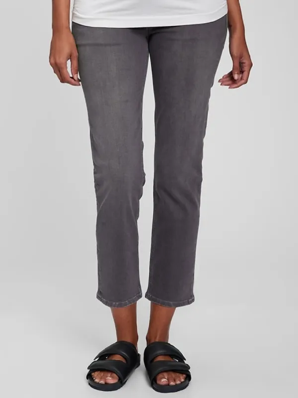 Maternity True Waistband Full Panel Cheeky Straight Jeans sold by GAP