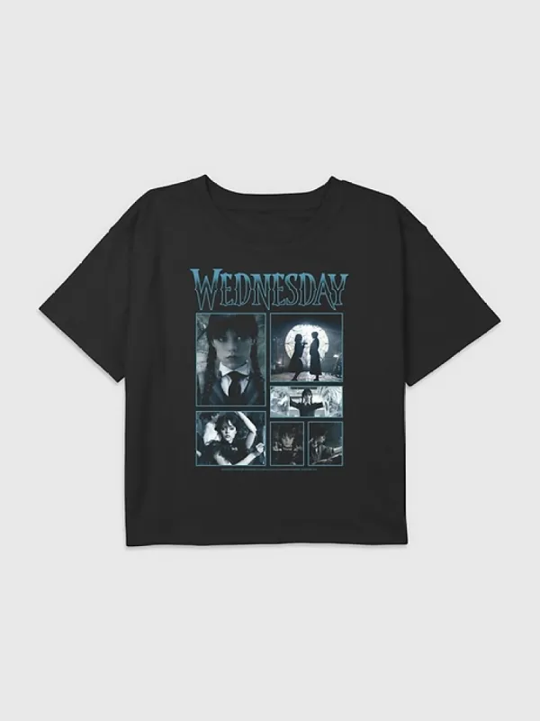 Netflix Wednesday Boxy Crop Tee made by GAP