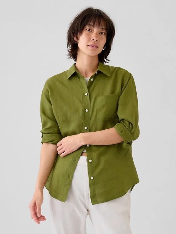 100% Linen Big Shirt sold by GAP