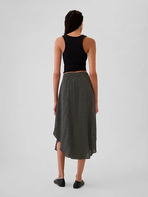 Crepe Handkerchief Hem Midi Skirt sold by GAP product image thumbnail 2