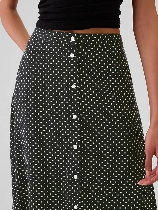 Crepe Handkerchief Hem Midi Skirt sold by GAP product image thumbnail 4